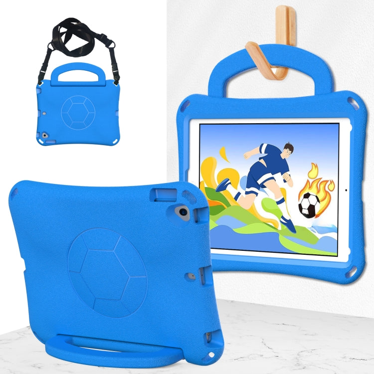 For iPad 9.7 2017/2018 / Air 2 / Air Handle Football Shaped EVA Shockproof Tablet Case(Blue) - More iPad Cases by buy2fix | Online Shopping UK | buy2fix