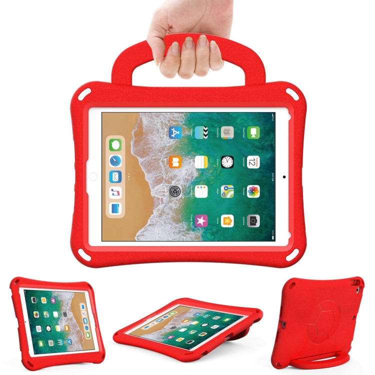 For iPad 9.7 2017/2018 / Air 2 / Air Handle Football Shaped EVA Shockproof Tablet Case(Red) - More iPad Cases by buy2fix | Online Shopping UK | buy2fix