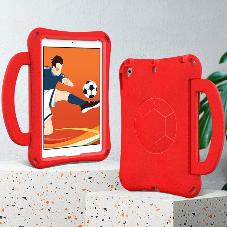For iPad 9.7 2017/2018 / Air 2 / Air Handle Football Shaped EVA Shockproof Tablet Case(Red) - More iPad Cases by buy2fix | Online Shopping UK | buy2fix
