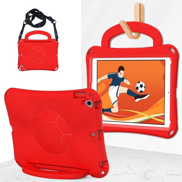 For iPad 9.7 2017/2018 / Air 2 / Air Handle Football Shaped EVA Shockproof Tablet Case(Red) - More iPad Cases by buy2fix | Online Shopping UK | buy2fix