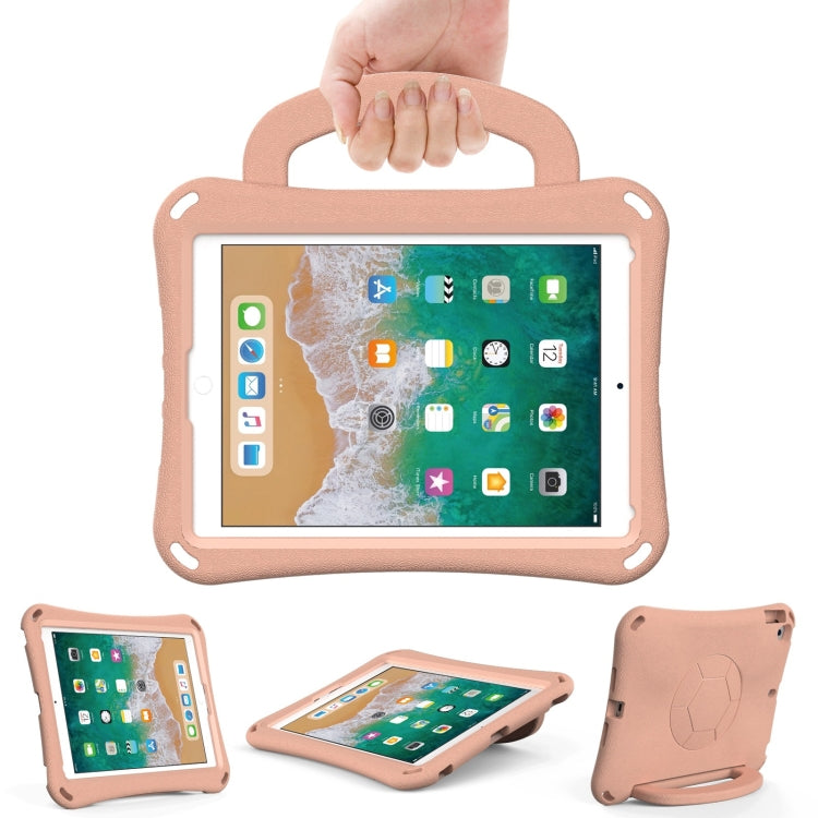 For iPad 9.7 2017/2018 / Air 2 / Air Handle Football Shaped EVA Shockproof Tablet Case(Light Pink) - More iPad Cases by buy2fix | Online Shopping UK | buy2fix