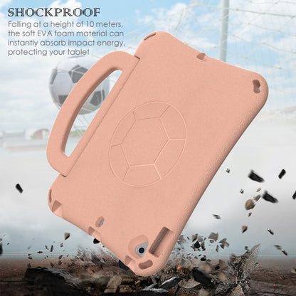 For iPad 9.7 2017/2018 / Air 2 / Air Handle Football Shaped EVA Shockproof Tablet Case(Light Pink) - More iPad Cases by buy2fix | Online Shopping UK | buy2fix