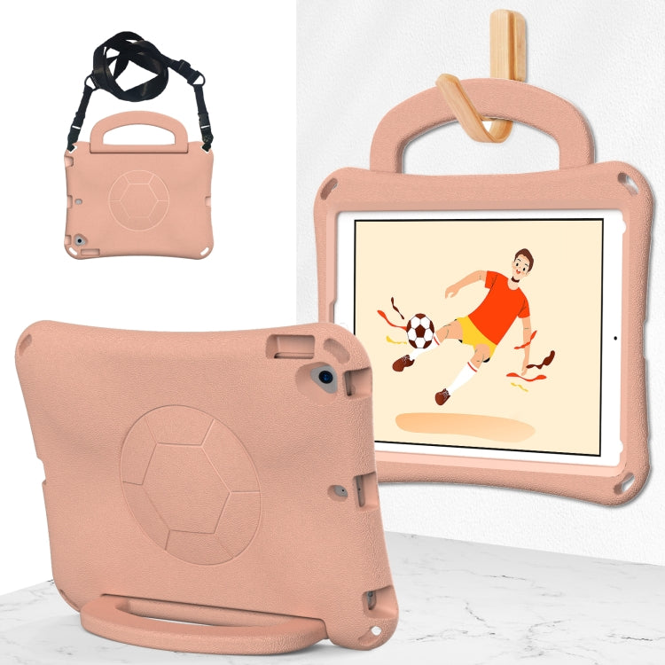 For iPad 9.7 2017/2018 / Air 2 / Air Handle Football Shaped EVA Shockproof Tablet Case(Light Pink) - More iPad Cases by buy2fix | Online Shopping UK | buy2fix