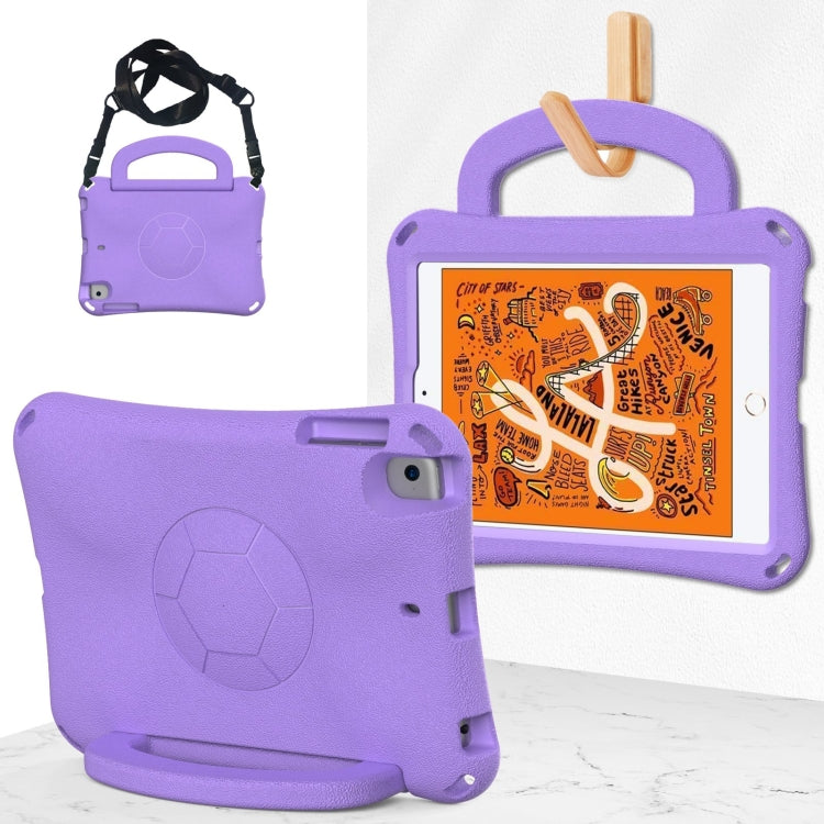 For iPad mini 5 / 4 / 3 /2 / 1 Handle Football Shaped EVA Shockproof Tablet Case(Light Purple) - iPad mini (2019) / mini 5 Cases by buy2fix | Online Shopping UK | buy2fix