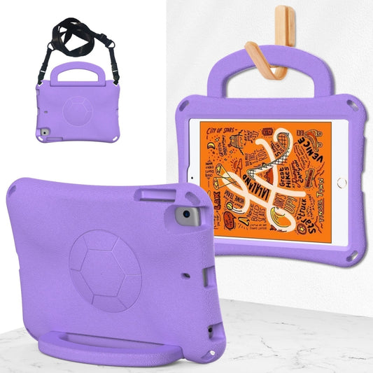 For iPad mini 5 / 4 / 3 /2 / 1 Handle Football Shaped EVA Shockproof Tablet Case(Light Purple) - iPad mini (2019) / mini 5 Cases by buy2fix | Online Shopping UK | buy2fix