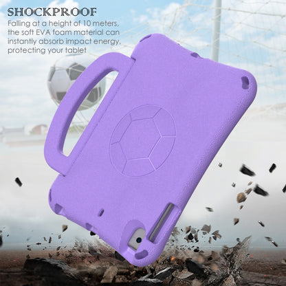 For iPad mini 5 / 4 / 3 /2 / 1 Handle Football Shaped EVA Shockproof Tablet Case(Light Purple) - iPad mini (2019) / mini 5 Cases by buy2fix | Online Shopping UK | buy2fix