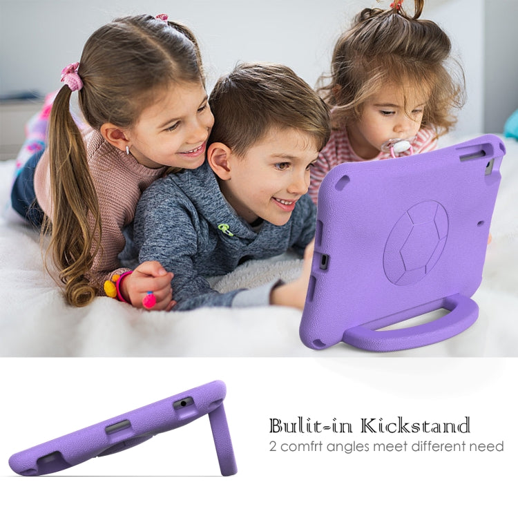 For iPad mini 5 / 4 / 3 /2 / 1 Handle Football Shaped EVA Shockproof Tablet Case(Light Purple) - iPad mini (2019) / mini 5 Cases by buy2fix | Online Shopping UK | buy2fix