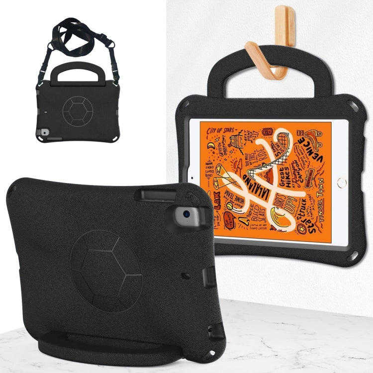 For iPad mini 5 / 4 / 3 /2 / 1 Handle Football Shaped EVA Shockproof Tablet Case(Black) - iPad mini (2019) / mini 5 Cases by buy2fix | Online Shopping UK | buy2fix