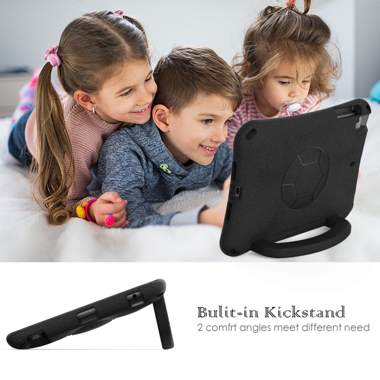 For iPad mini 5 / 4 / 3 /2 / 1 Handle Football Shaped EVA Shockproof Tablet Case(Black) - iPad mini (2019) / mini 5 Cases by buy2fix | Online Shopping UK | buy2fix