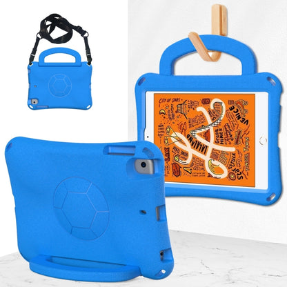For iPad mini 5 / 4 / 3 /2 / 1 Handle Football Shaped EVA Shockproof Tablet Case(Blue) - iPad mini (2019) / mini 5 Cases by buy2fix | Online Shopping UK | buy2fix
