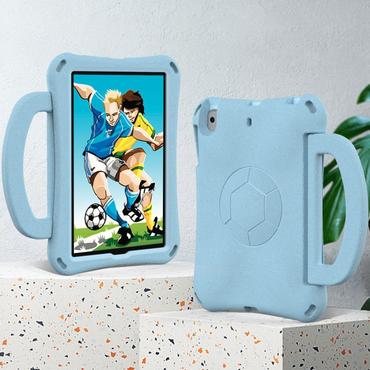 For iPad mini 5 / 4 / 3 /2 / 1 Handle Football Shaped EVA Shockproof Tablet Case(Light Blue) - iPad mini (2019) / mini 5 Cases by buy2fix | Online Shopping UK | buy2fix