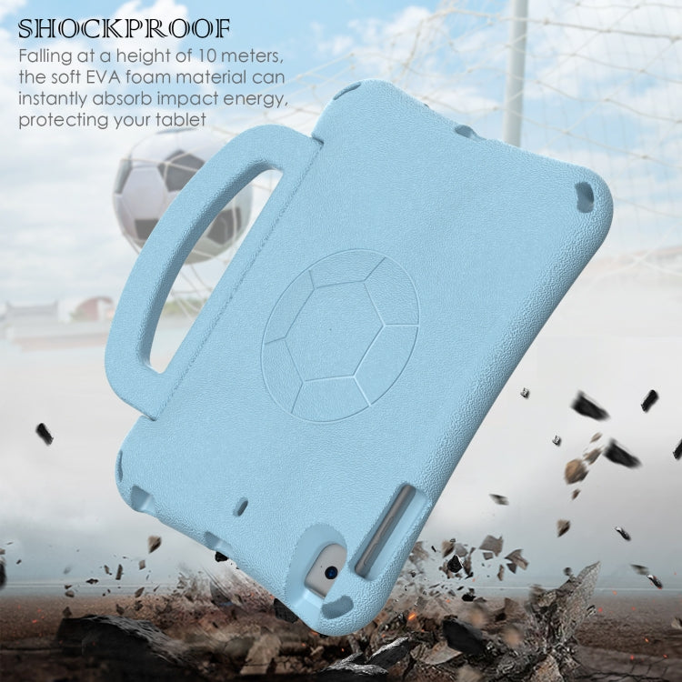 For iPad mini 5 / 4 / 3 /2 / 1 Handle Football Shaped EVA Shockproof Tablet Case(Light Blue) - iPad mini (2019) / mini 5 Cases by buy2fix | Online Shopping UK | buy2fix