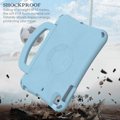 For iPad mini 5 / 4 / 3 /2 / 1 Handle Football Shaped EVA Shockproof Tablet Case(Light Blue) - iPad mini (2019) / mini 5 Cases by buy2fix | Online Shopping UK | buy2fix