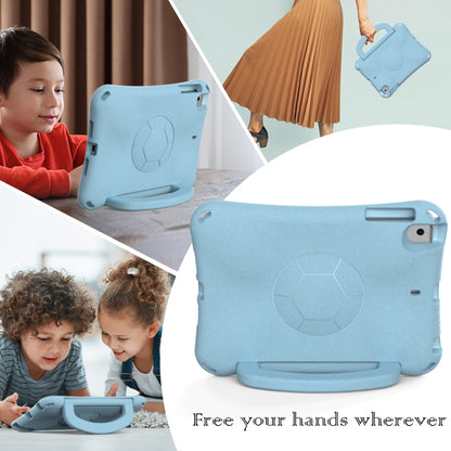 For iPad mini 5 / 4 / 3 /2 / 1 Handle Football Shaped EVA Shockproof Tablet Case(Light Blue) - iPad mini (2019) / mini 5 Cases by buy2fix | Online Shopping UK | buy2fix