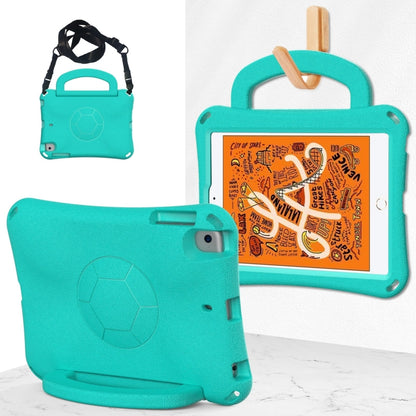 For iPad mini 5 / 4 / 3 /2 / 1 Handle Football Shaped EVA Shockproof Tablet Case(Mint  Green) - iPad mini (2019) / mini 5 Cases by buy2fix | Online Shopping UK | buy2fix
