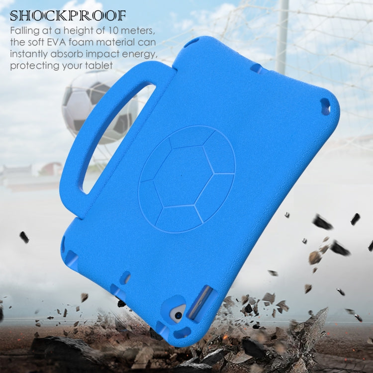 For iPad 10.2 2019/2021/2022 Handle Football Shaped EVA Shockproof Tablet Case(Blue) - iPad 10.2 Cases by buy2fix | Online Shopping UK | buy2fix