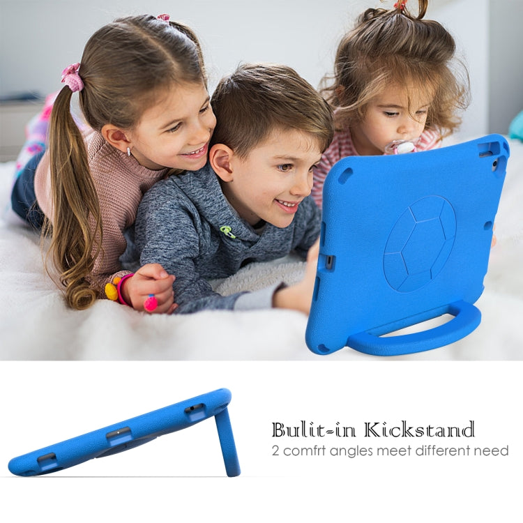 For iPad 10.2 2019/2021/2022 Handle Football Shaped EVA Shockproof Tablet Case(Blue) - iPad 10.2 Cases by buy2fix | Online Shopping UK | buy2fix