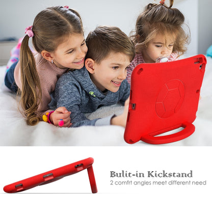 For iPad 10.2 2019/2021/2022 Handle Football Shaped EVA Shockproof Tablet Case(Red) - iPad 10.2 Cases by buy2fix | Online Shopping UK | buy2fix
