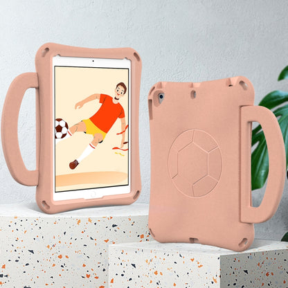 For iPad 10.2 2019/2021/2022 Handle Football Shaped EVA Shockproof Tablet Case(Light Pink) - iPad 10.2 Cases by buy2fix | Online Shopping UK | buy2fix