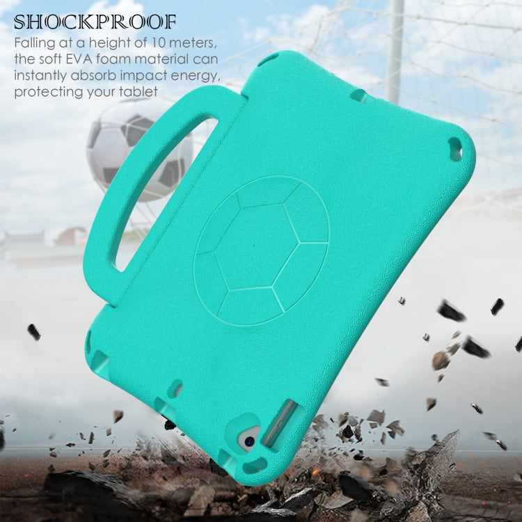For iPad 10.2 2019/2021/2022 Handle Football Shaped EVA Shockproof Tablet Case(Mint  Green) - iPad 10.2 Cases by buy2fix | Online Shopping UK | buy2fix