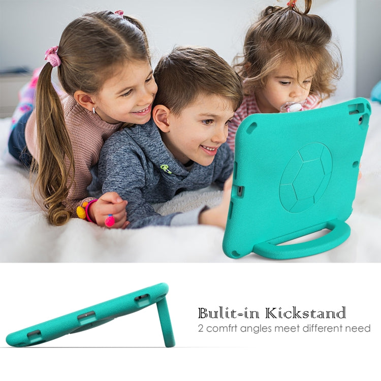 For iPad 10.2 2019/2021/2022 Handle Football Shaped EVA Shockproof Tablet Case(Mint  Green) - iPad 10.2 Cases by buy2fix | Online Shopping UK | buy2fix