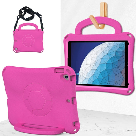 For iPad Air 3 10.5 2019 / Pro 10.5 Handle Football Shaped EVA Shockproof Tablet Case(Rose Red) - iPad Air (2019) Cases by buy2fix | Online Shopping UK | buy2fix