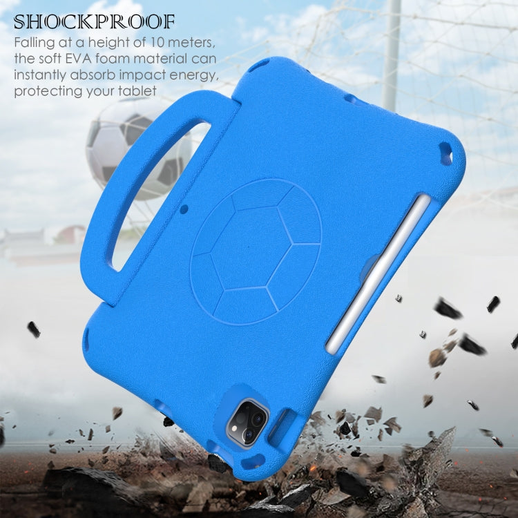 For iPad Pro 11 2018/2020/2021/2022 Handle Football Shaped EVA Shockproof Tablet Case(Blue) - More iPad Cases by buy2fix | Online Shopping UK | buy2fix