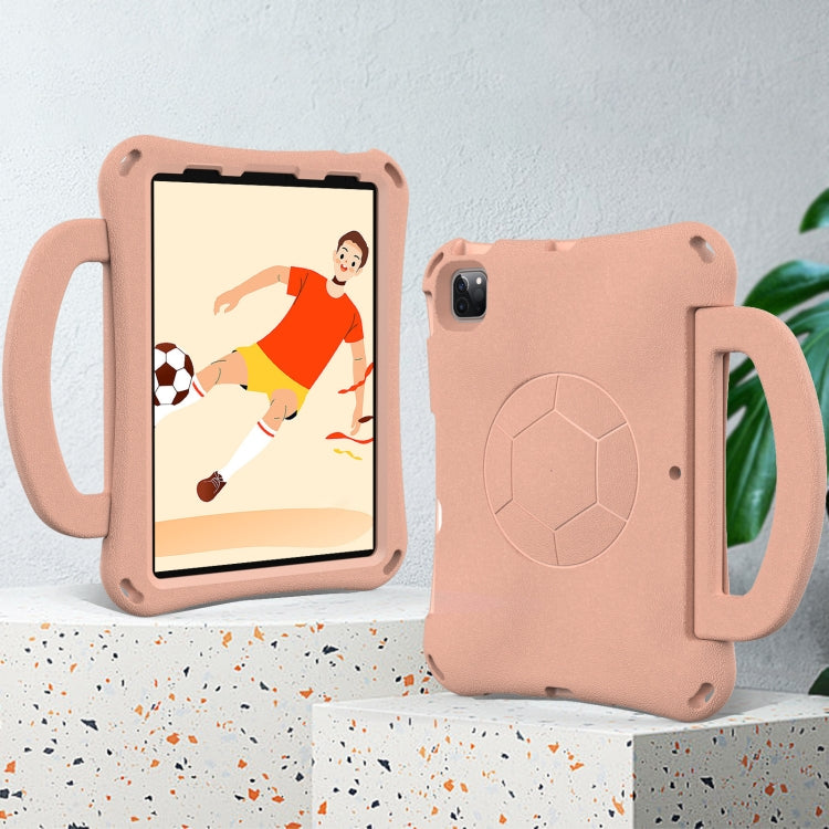 For iPad Pro 11 2018/2020/2021/2022 Handle Football Shaped EVA Shockproof Tablet Case(Light Pink) - More iPad Cases by buy2fix | Online Shopping UK | buy2fix