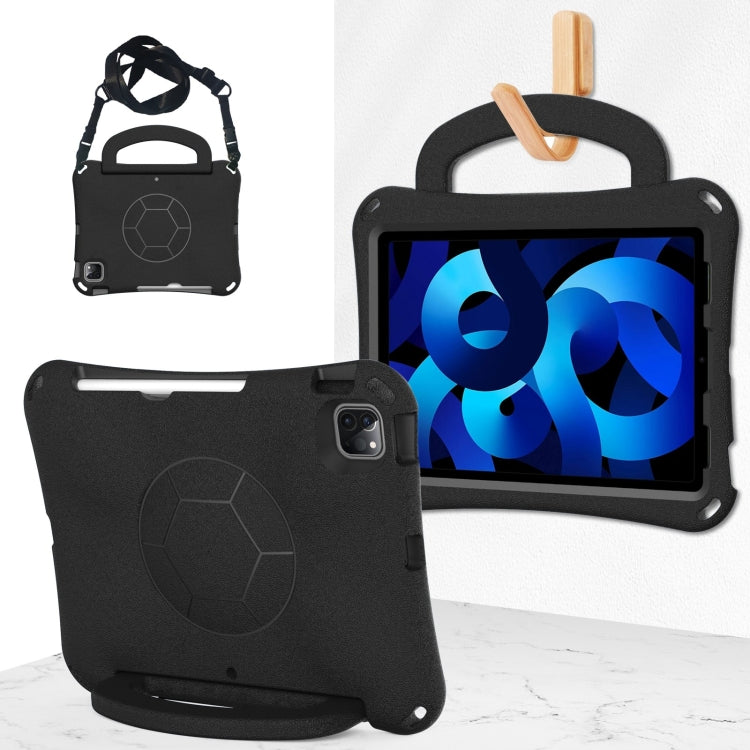 For iPad Air 10.9 2022 / 2020 Handle Football Shaped EVA Shockproof Tablet Case(Black) - More iPad Cases by buy2fix | Online Shopping UK | buy2fix