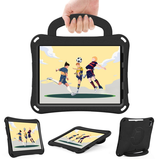 For iPad Air 10.9 2022 / 2020 Handle Football Shaped EVA Shockproof Tablet Case(Black) - More iPad Cases by buy2fix | Online Shopping UK | buy2fix