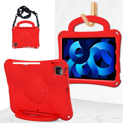 For iPad Air 10.9 2022 / 2020 Handle Football Shaped EVA Shockproof Tablet Case(Red) - More iPad Cases by buy2fix | Online Shopping UK | buy2fix