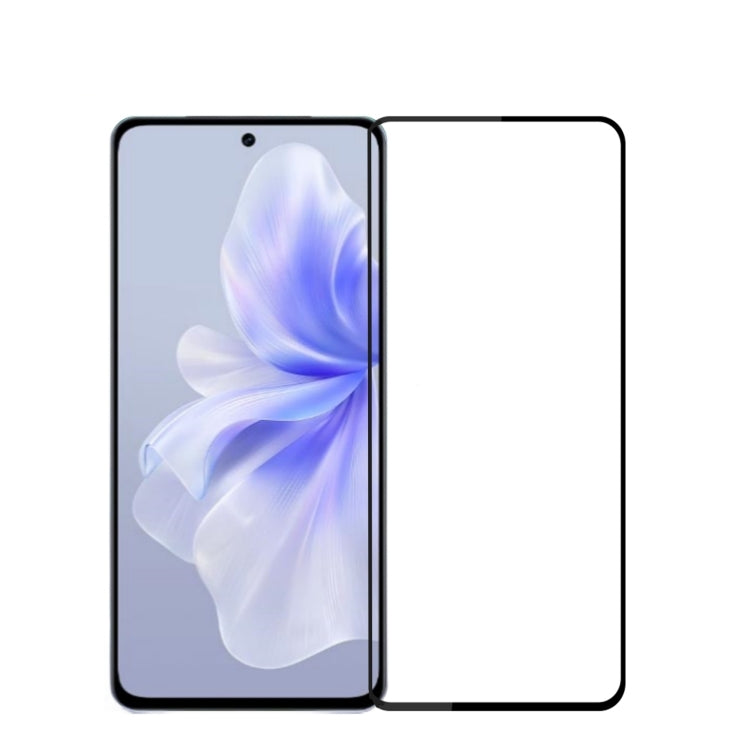 For vivo S18e MOFI 9H 2.5D Full Screen Tempered Glass Film(Black) - vivo Tempered Glass by MOFI | Online Shopping UK | buy2fix