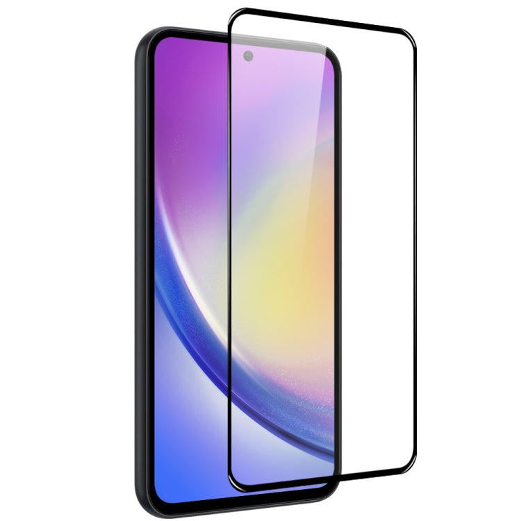 For Samsung Galaxy A35 5G NORTHJO A++ Screen Protector Full Glue Silk Printing Tempered Glass Film(Black) - Galaxy Tempered Glass by NORTHJO | Online Shopping UK | buy2fix