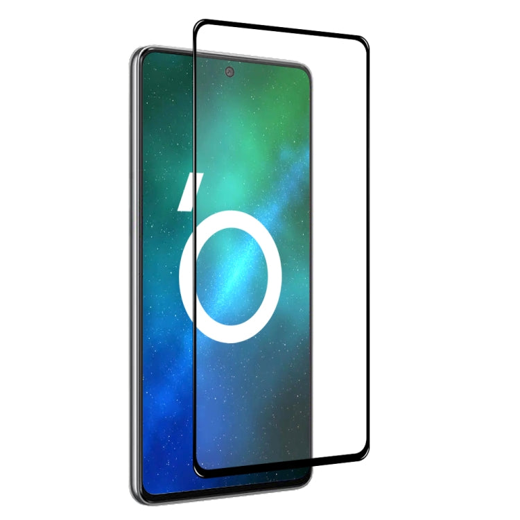 For Samsung Galaxy A73 5G NORTHJO A++ Screen Protector Full Glue Silk Printing Tempered Glass Film(Black) - Galaxy Tempered Glass by NORTHJO | Online Shopping UK | buy2fix