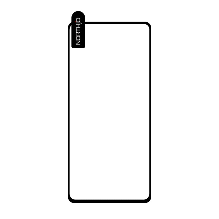 For Samsung Galaxy A73 5G NORTHJO A++ Screen Protector Full Glue Silk Printing Tempered Glass Film(Black) - Galaxy Tempered Glass by NORTHJO | Online Shopping UK | buy2fix