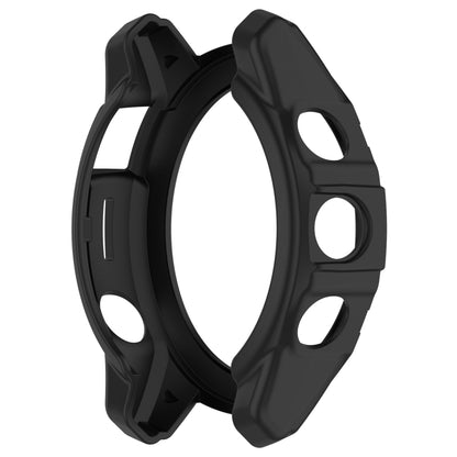 For Garmin Quatix 7 Pro Armored Hollow Half Pack TPU Watch Protective Case(Black) by buy2fix