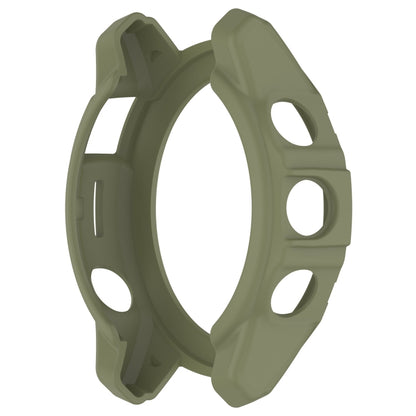 For Garmin Quatix 7 Pro Armored Hollow Half Pack TPU Watch Protective Case(Green) by buy2fix
