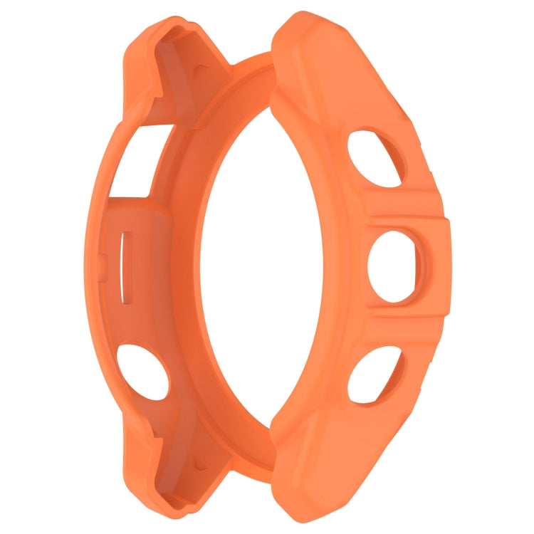 For Garmin Quatix 7 Pro Armored Hollow Half Pack TPU Watch Protective Case(Orange) by buy2fix