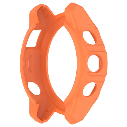For Garmin Quatix 7 Pro Armored Hollow Half Pack TPU Watch Protective Case(Orange) by buy2fix