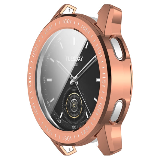 For Xiaomi Watch S3 Full Package TPU Electroplated Watch Protective Case(Rose Gold) by buy2fix