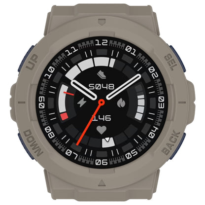 For Amazfit Active Edge A2212 Armored Hollow Half Pack TPU Watch Protective Case(Malmstone) by buy2fix