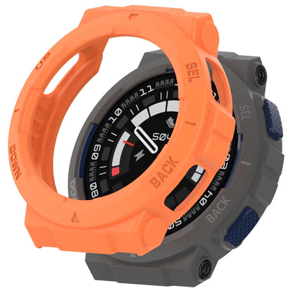 For Amazfit Active Edge A2212 Armored Hollow Half Pack TPU Watch Protective Case(Orange) by buy2fix