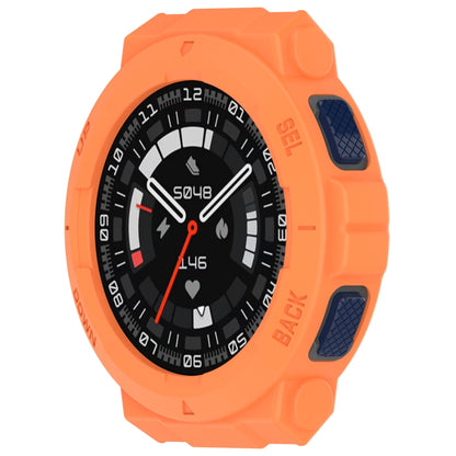 For Amazfit Active Edge A2212 Armored Hollow Half Pack TPU Watch Protective Case(Orange) by buy2fix