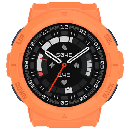 For Amazfit Active Edge A2212 Armored Hollow Half Pack TPU Watch Protective Case(Orange) by buy2fix