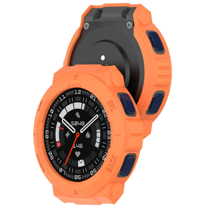 For Amazfit Active Edge A2212 Armored Hollow Half Pack TPU Watch Protective Case(Orange) by buy2fix
