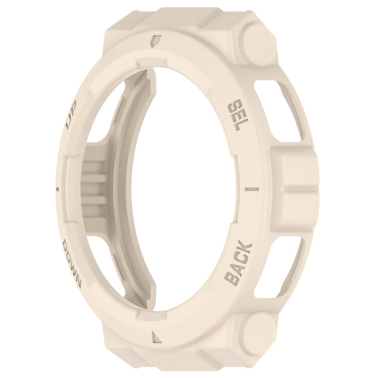 For Amazfit Active Edge A2212 Armored Hollow Half Pack TPU Watch Protective Case(Starlight) by buy2fix