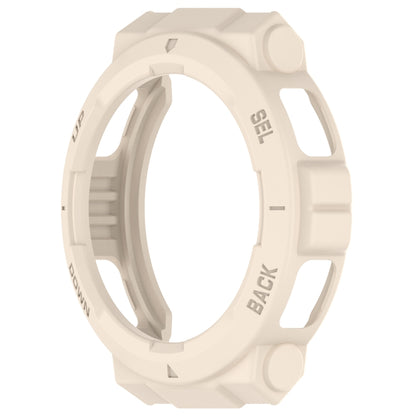 For Amazfit Active Edge A2212 Armored Hollow Half Pack TPU Watch Protective Case(Starlight) by buy2fix