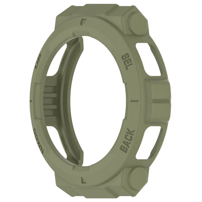 For Amazfit Active Edge A2212 Armored Hollow Half Pack TPU Watch Protective Case(Green) by buy2fix