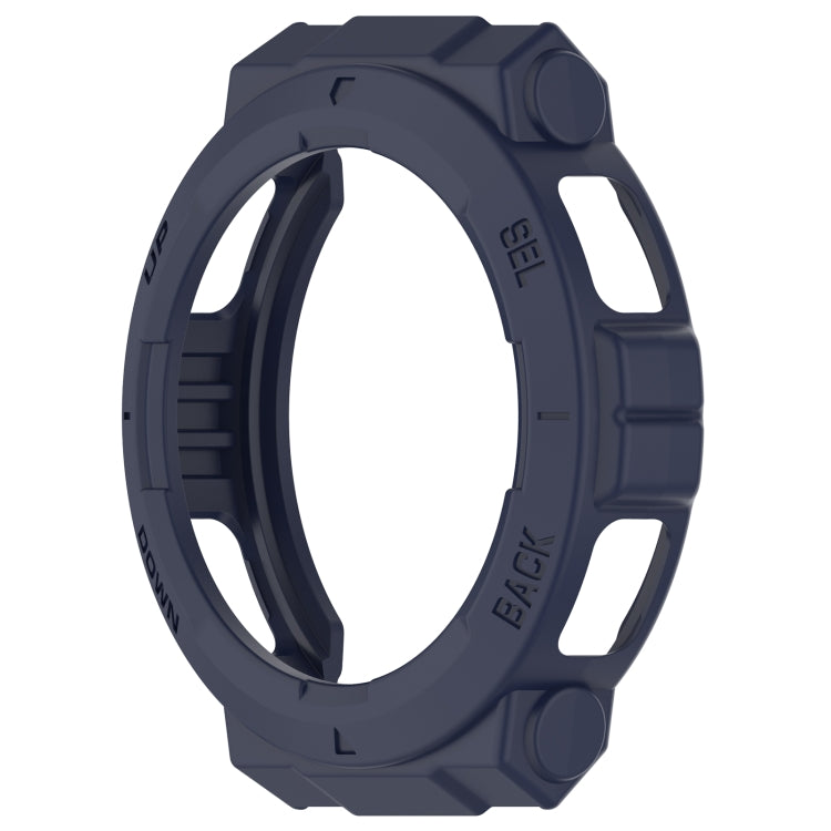 For Amazfit Active Edge A2212 Armored Hollow Half Pack TPU Watch Protective Case(Blue) by buy2fix