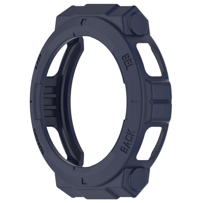 For Amazfit Active Edge A2212 Armored Hollow Half Pack TPU Watch Protective Case(Blue) by buy2fix